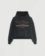 Body Piercing Distressed Hoodie