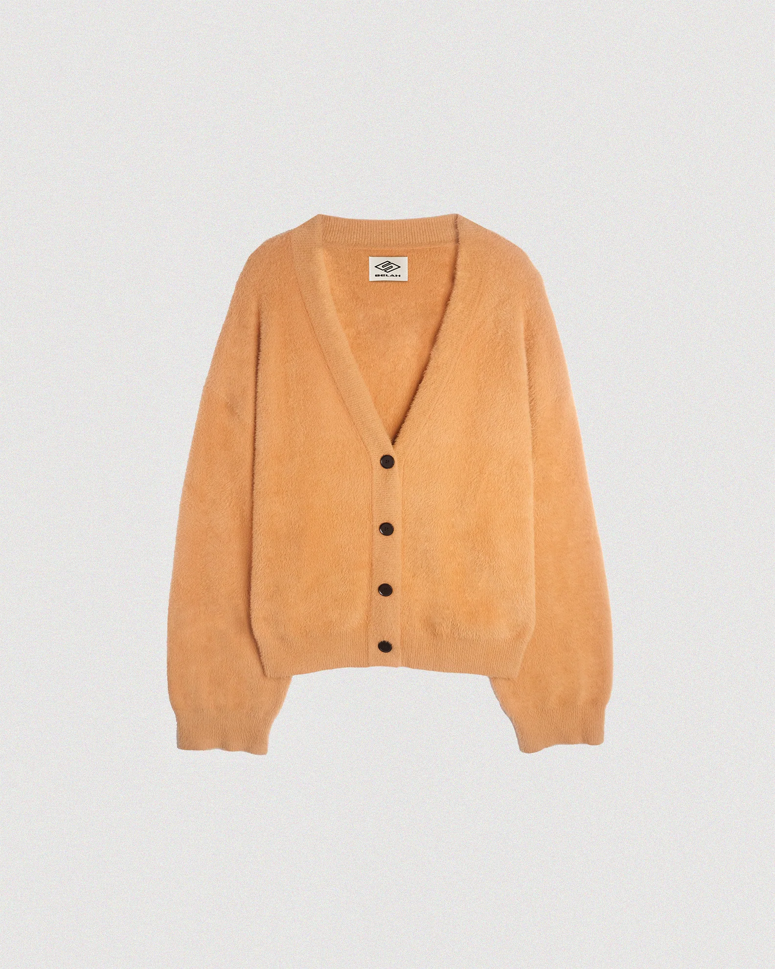 CARDIGAN CAMEL MOHAIR KNIT CARDIGAN