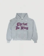 Christ Is King Distressed Raglan Hoodie