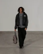 Athletica Striped Zip Up Hoodie