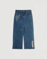 FLORAL RELAXED FLAIR DENIM