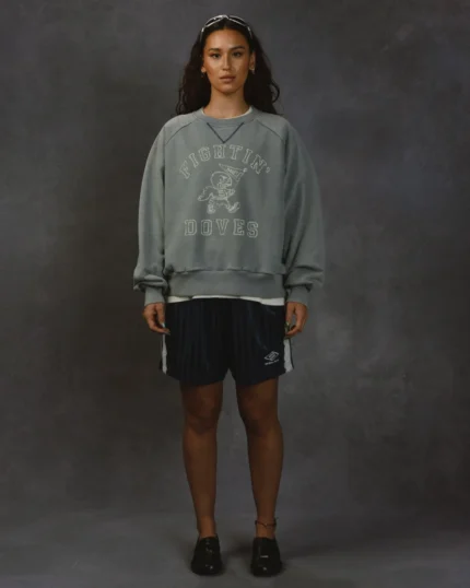 FIGHTIN DOVES VINTAGE RAGLAN CREWNECK