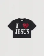 I Love Jesus Cropped Heavy Tee