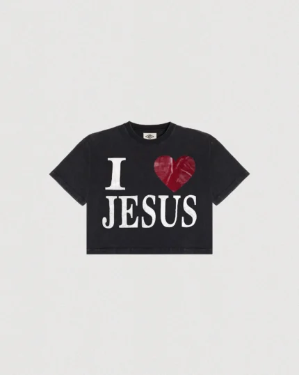 I Love Jesus Cropped Heavy Tee