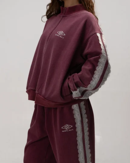 Columba Lace Striped Trackjacket