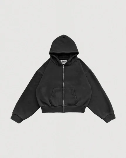 Noir Sun Faded Zip Hoodie