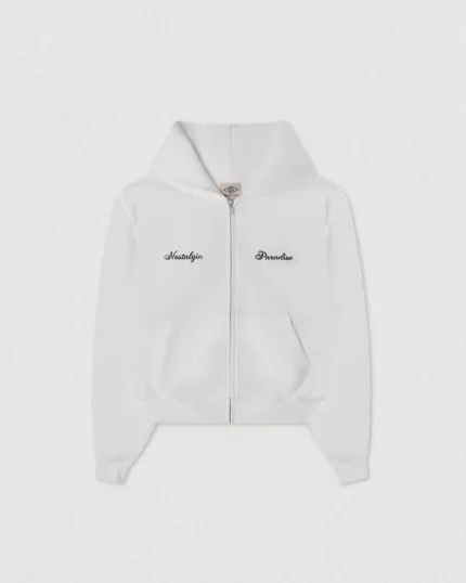 Paradise Cropped Zip Hoodie
