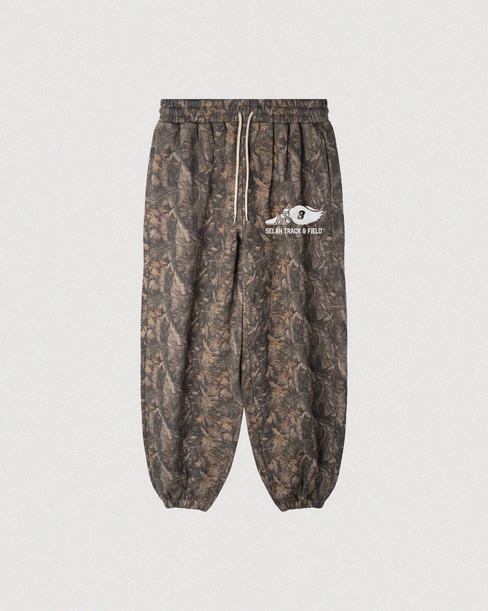 TRACK_FIELDCAMO TRACK & FIELD BAGGY SCRUNCH SWEATPANTS