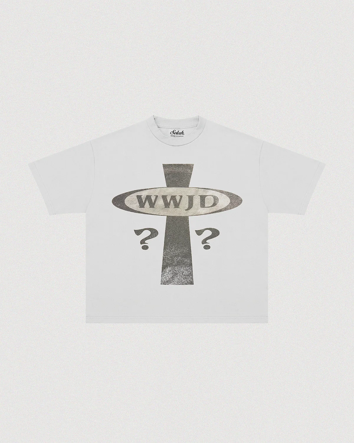WWJDCROSSTEE SELAH WWJD CROSS HEAVY TEE