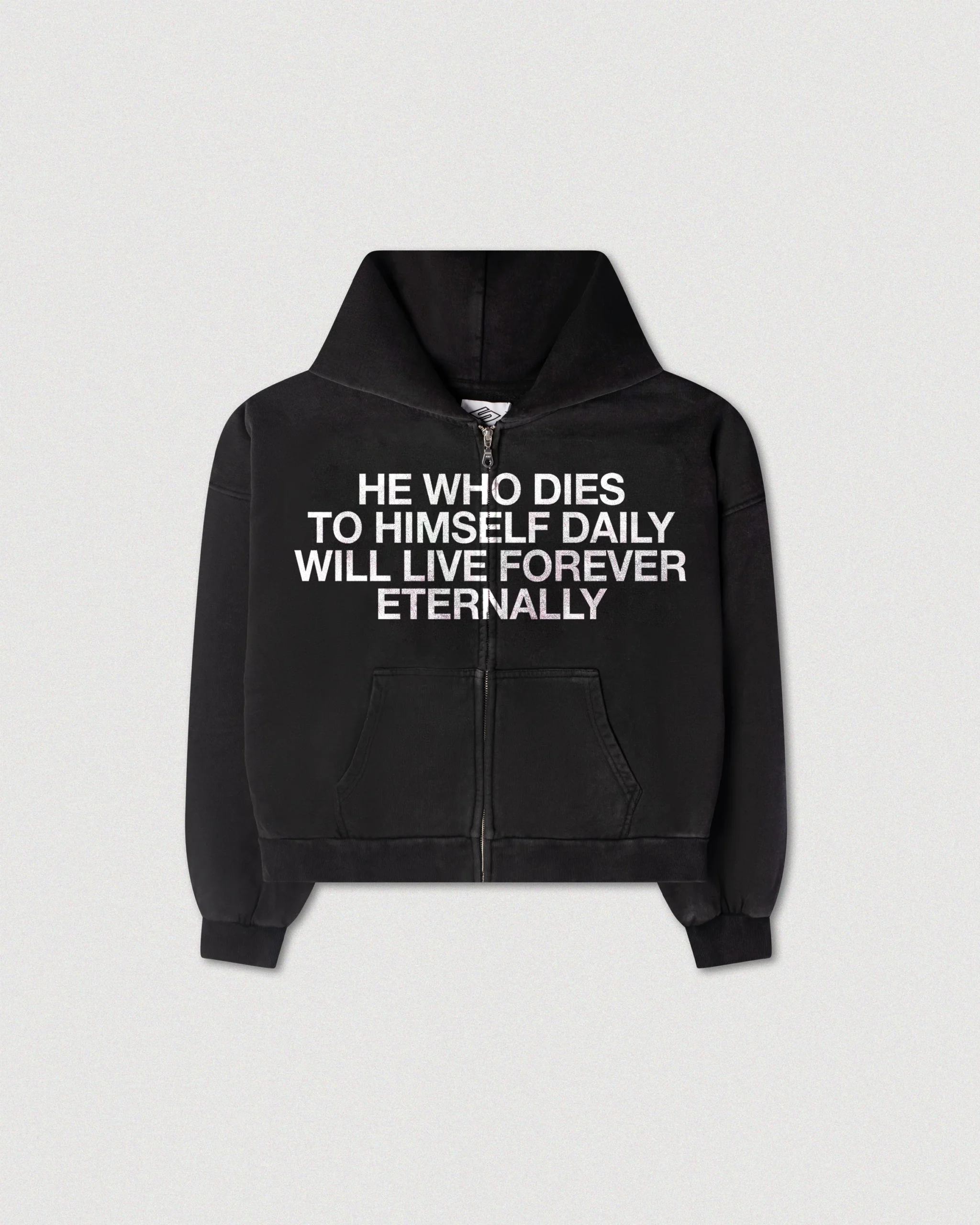 sacrificezipblackfront Sacrifice Zip Hoodie
